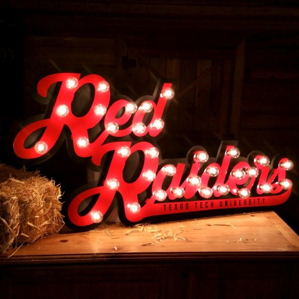 Red Raiders Light Up Sign