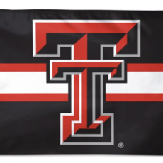 WinCraft Sports Deluxe Flag 3 x 5 Black with Middle Stripe