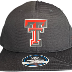 Top of the World Claim Hybrid One Fit 2 Hit Black Cap