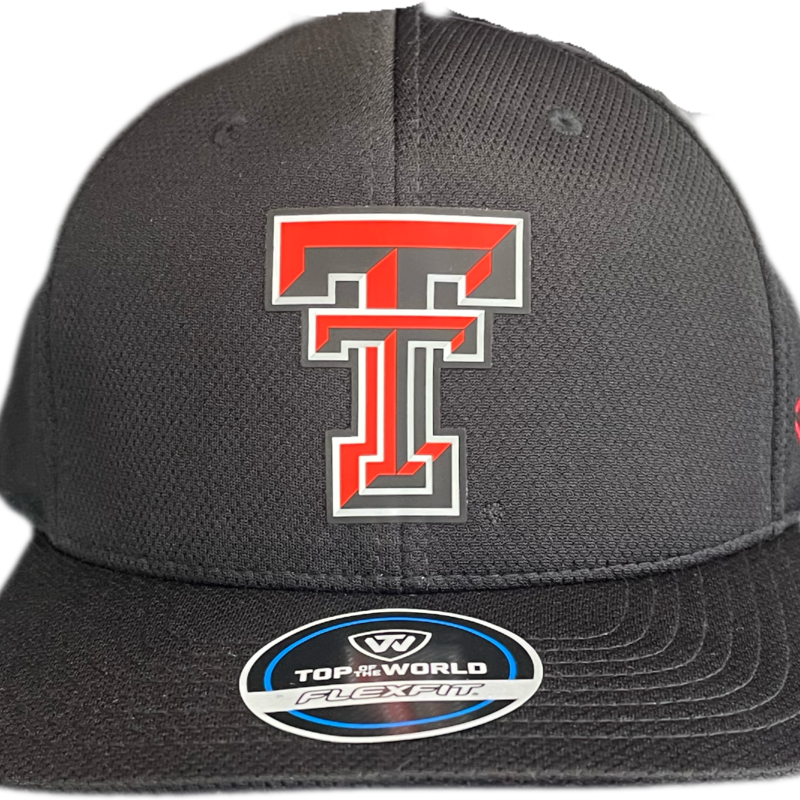 Top of the World Claim Hybrid One Fit 2 Hit Black Cap