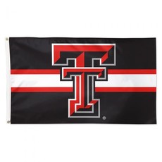 Deluxe Flag 3 x 5 Black with Middle Stripe