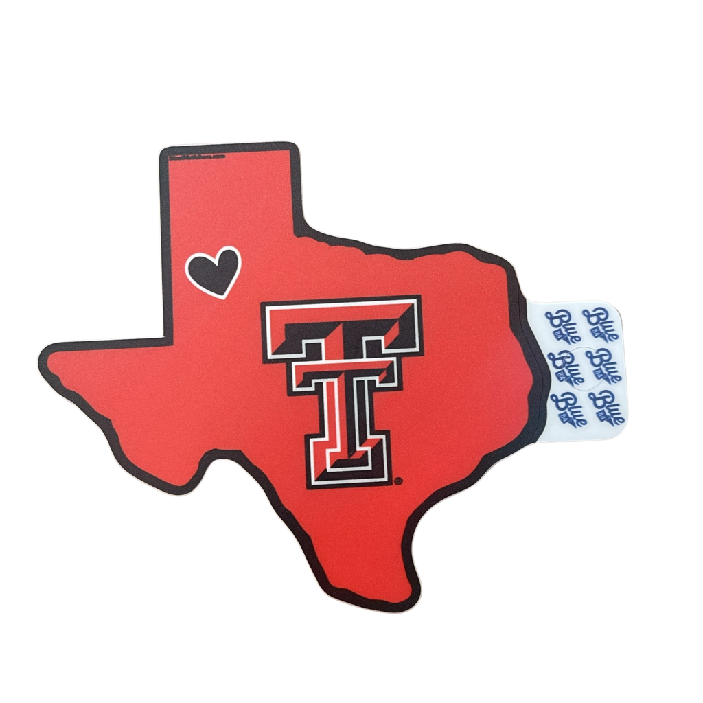 Blue 84 Heart My State Sticker