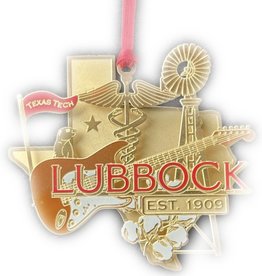 Lubbock Gold Ornament