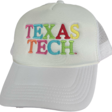 Kati Cap Colorful Tech Foam Trucker Cap White