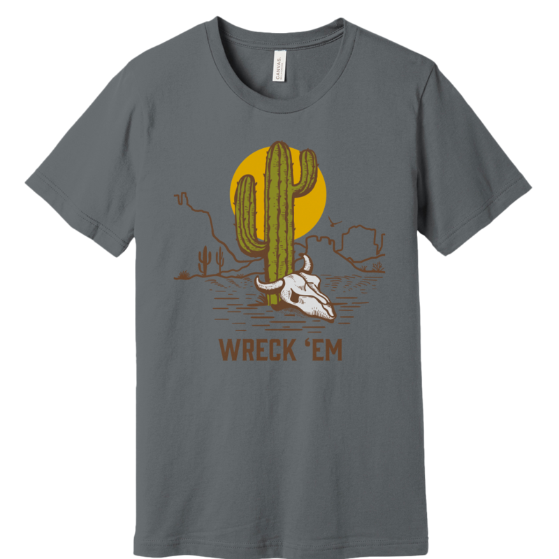 Bella Canvas Desert Skull Short Sleeve Tee