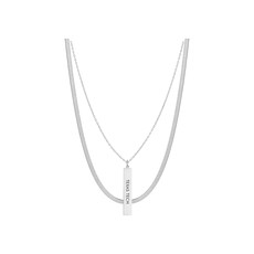 Shelby & Grace Kona 2 Layer Silver Necklace