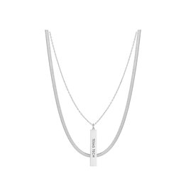 Kona 2 Layer Silver Necklace