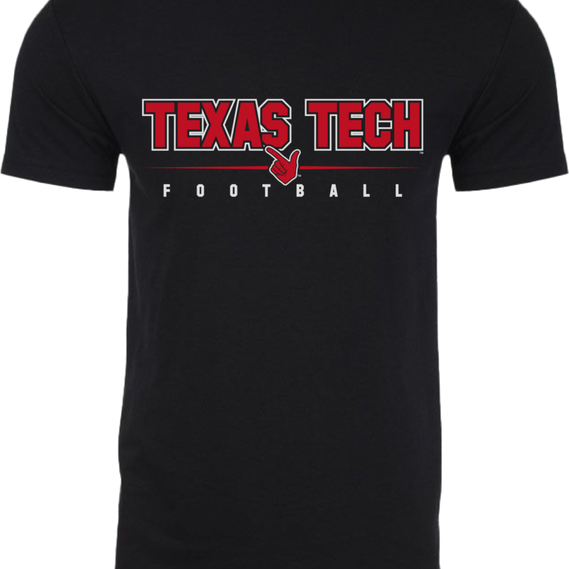 Next Level Guns Up Football  Short Sleeve Tee