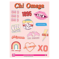 Sorority Shop Chi Omega Girl Power Sticker Sheet