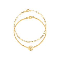 Emerson Street Smokey Gold Link Bracelet
