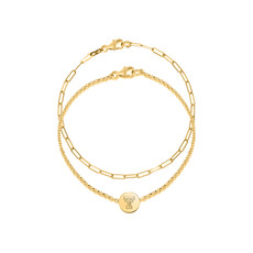 Smokey Gold Link Bracelet