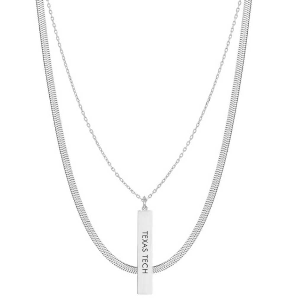 Shelby & Grace Kona 2 Layer Silver Necklace