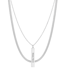 Shelby & Grace Kona 2 Layer Silver Necklace