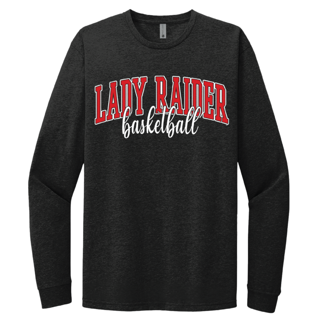 Lady Raider Stack Script Long Sleeve Tee