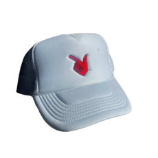 Nissun Guns Up Trucker Foam Cap - White