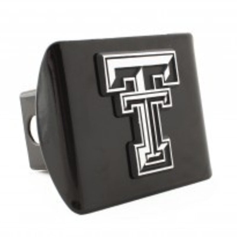 Hitch Cover Black with Classic Chrome Double T