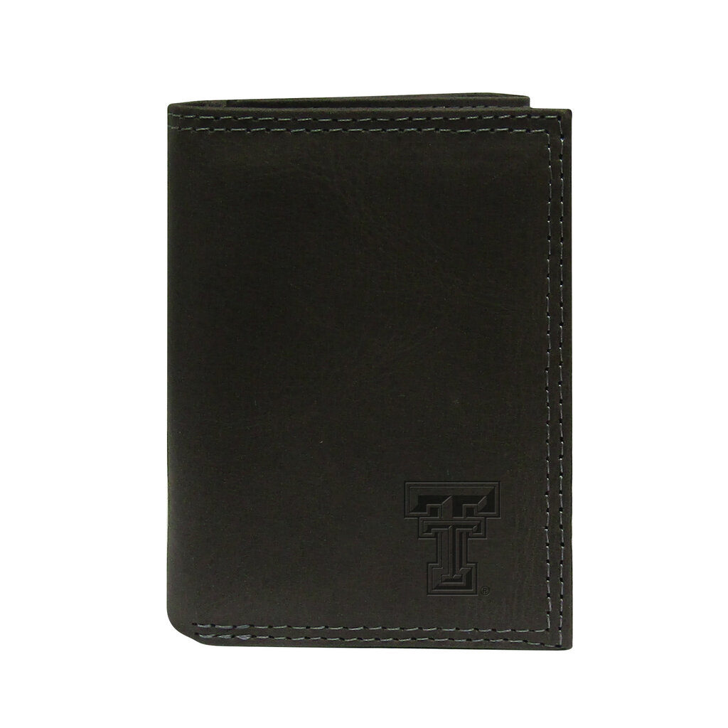 Grey Trifold Embossed Wallet