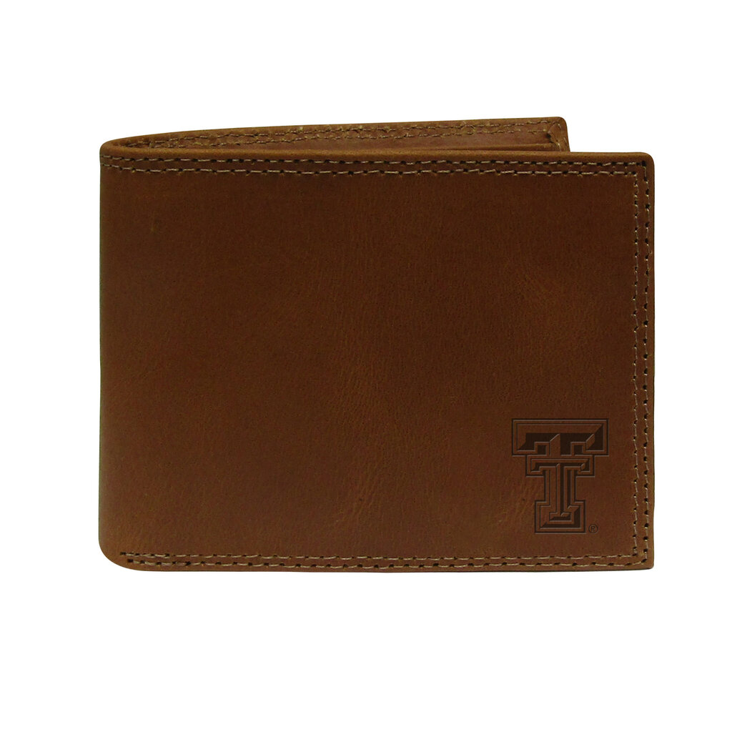 Passcase Embossed Wallet - Tan