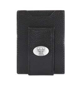 Pebble Grain Pocket Wallet - Black