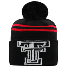 Top of the World Overshadow Cuffed Knit Toboggan - Black