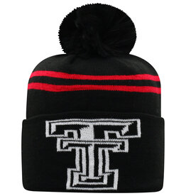 Top of the World Overshadow Cuffed Knit Toboggan - Black