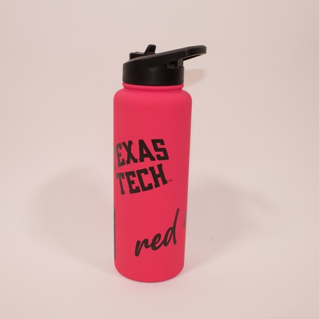 Soft Touch Quencher 34oz Stainless Bottle - Hot Pink