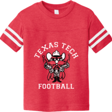 Raider Red Arch Football Toddler Tee