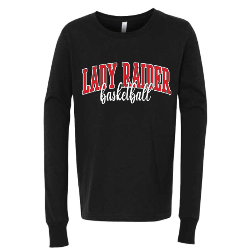 Canvas Lady Raider Stack Script Youth Long Sleeve Tee