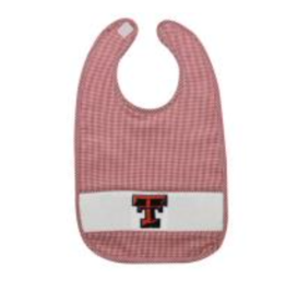 Vive La Fete Gingham Smocked Bib