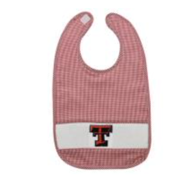 Vive La Fete Gingham Smocked Bib