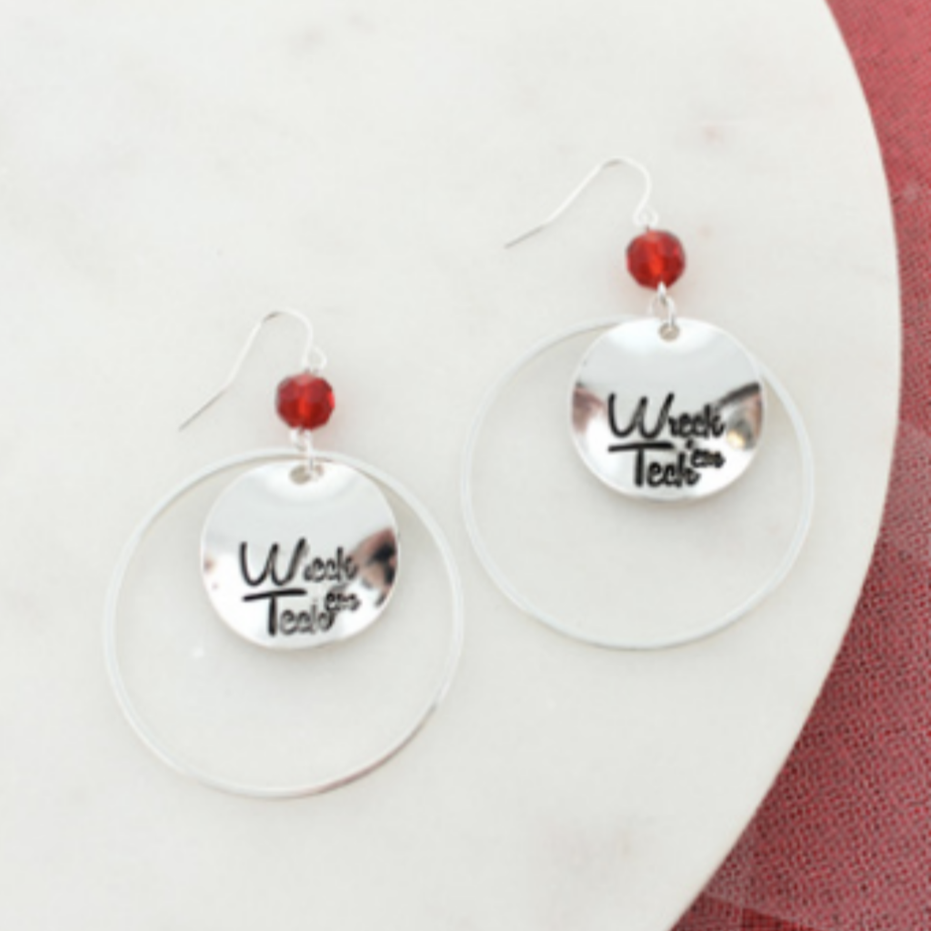 Wreck em Disc Dangle Earrings