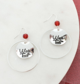Wreck em Disc Dangle Earrings
