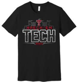 Canvas Wreck Em Tech 2023 Gameday Short Sleeve Tee
