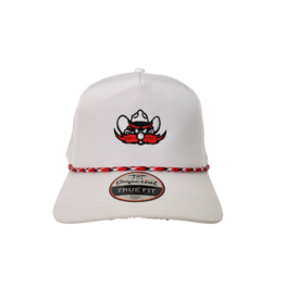 Imperial Raider Red Rope Adjustable Cap - White