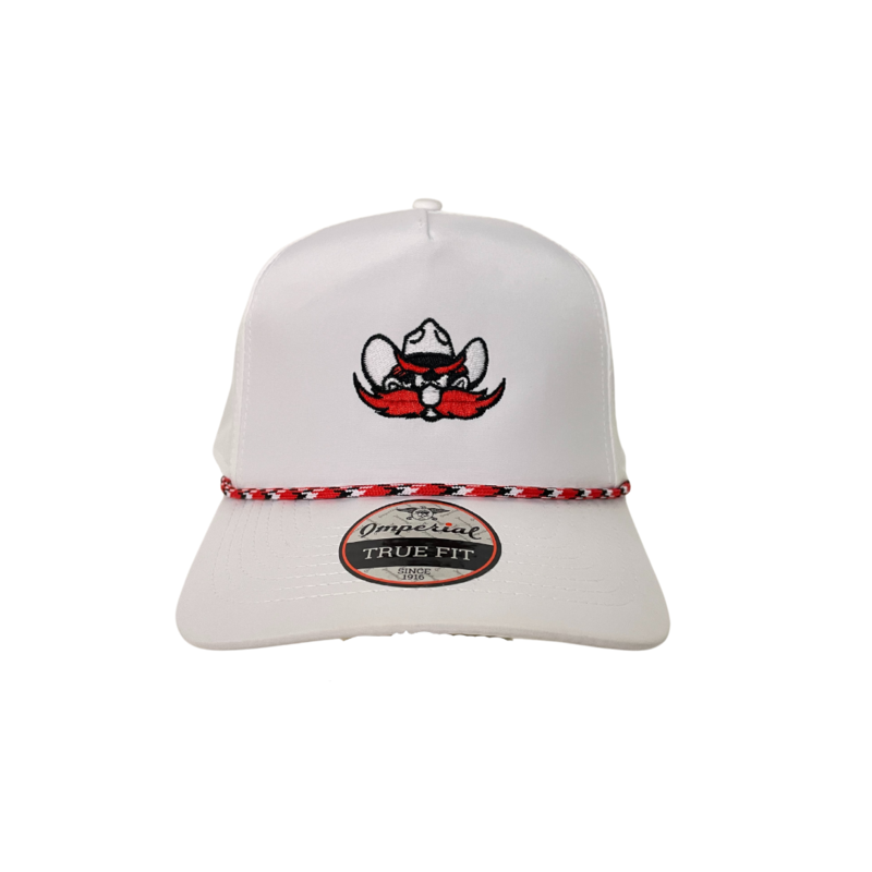 Imperial Raider Red Rope Adjustable Cap - White