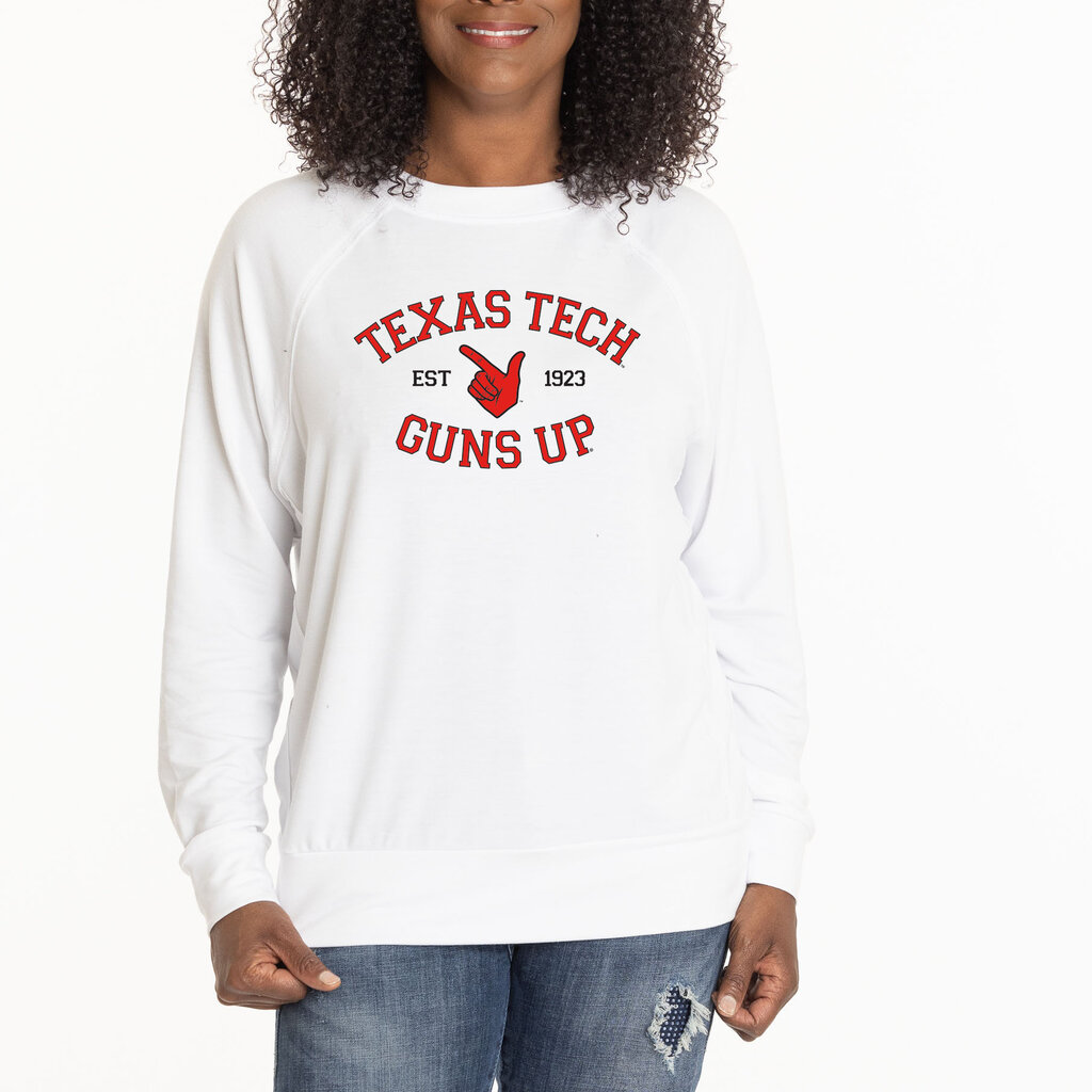 Rylee Guns Up Raglan Crew