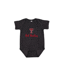 Rabbit Skins Black Leopard Infant Onesie