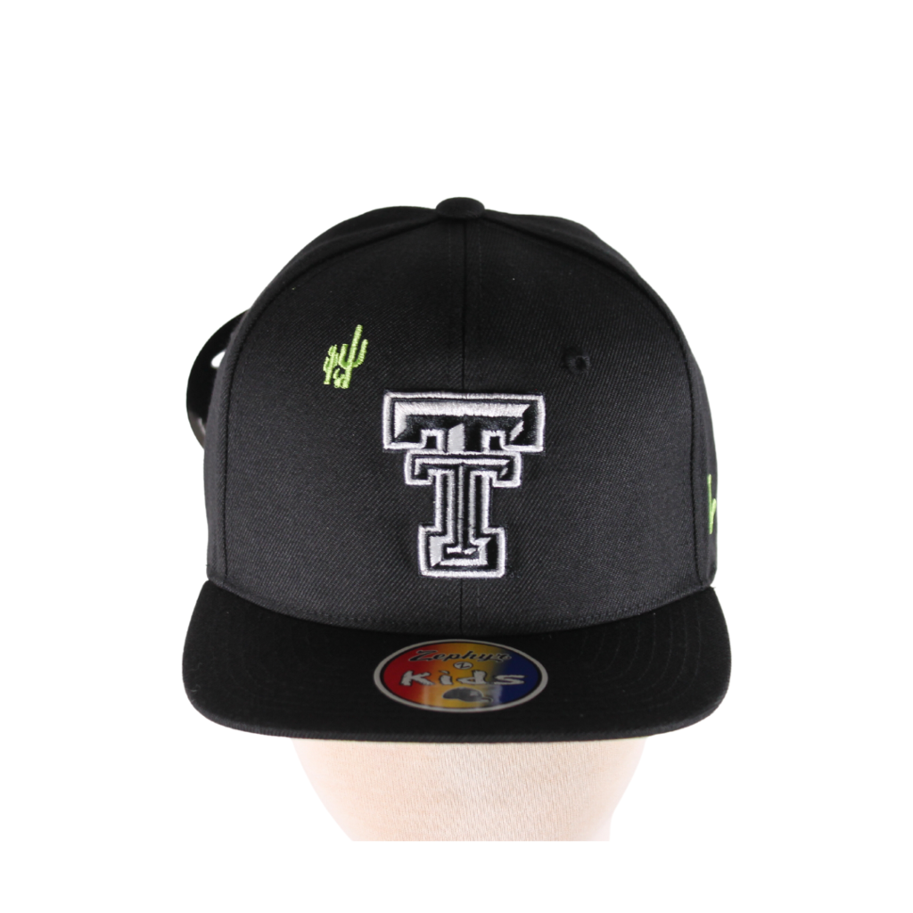 Zephyr Zephyr Classic Cactus Youth Black Flatbill Cap