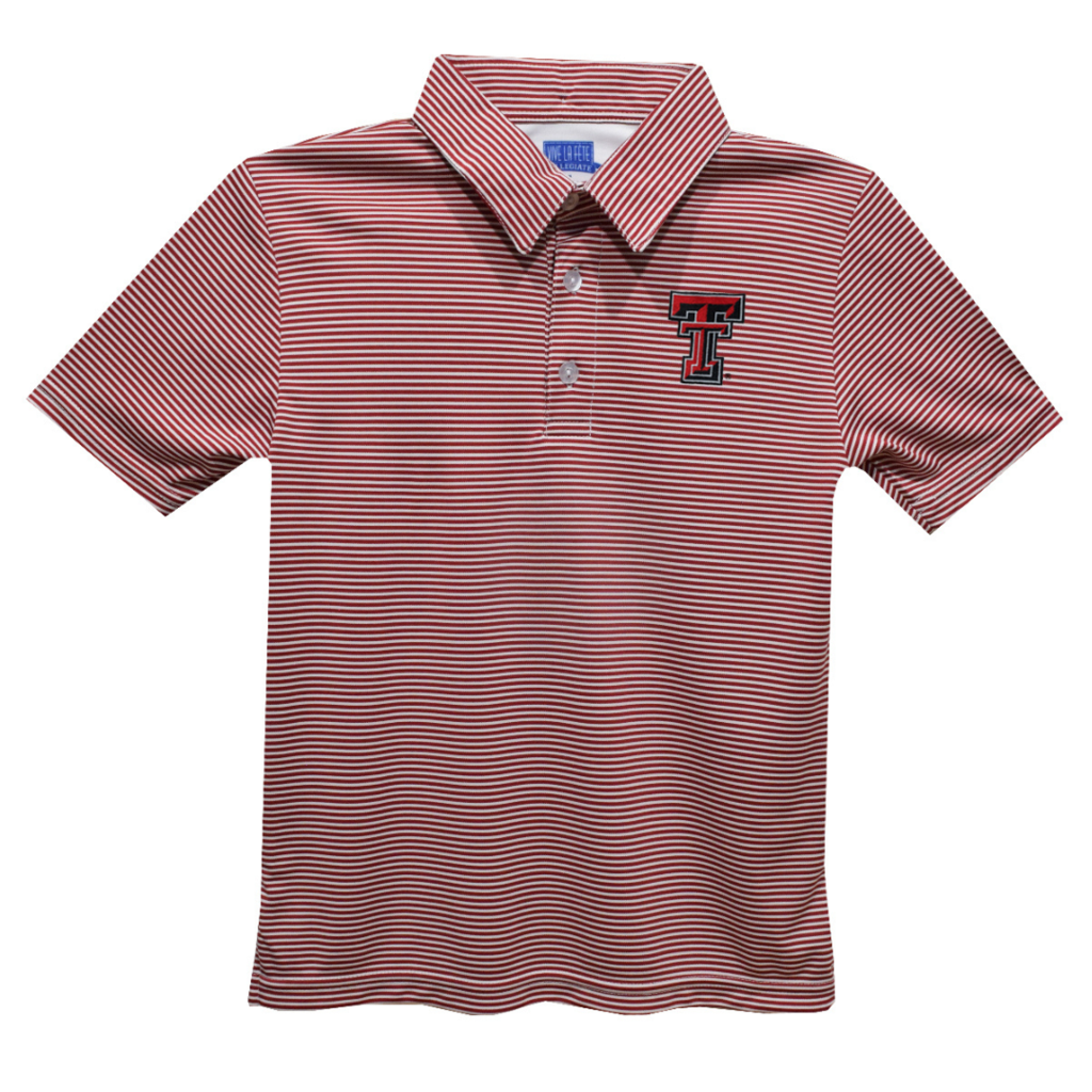 Sublimated Striped Youth Polo