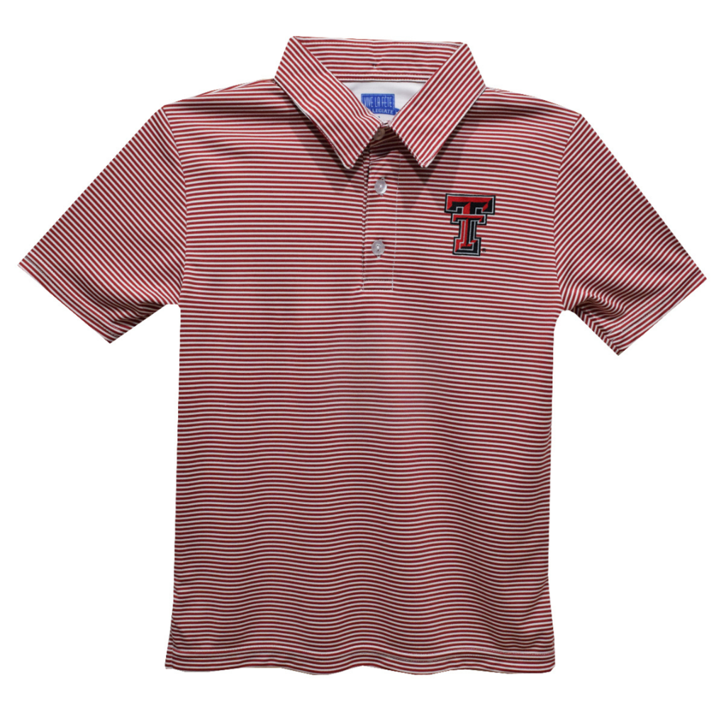 Vive La Fete Sublimated Striped Youth Polo