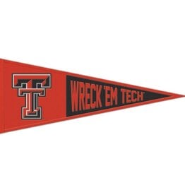 WinCraft Sports Wool Pennant 13x32 Red