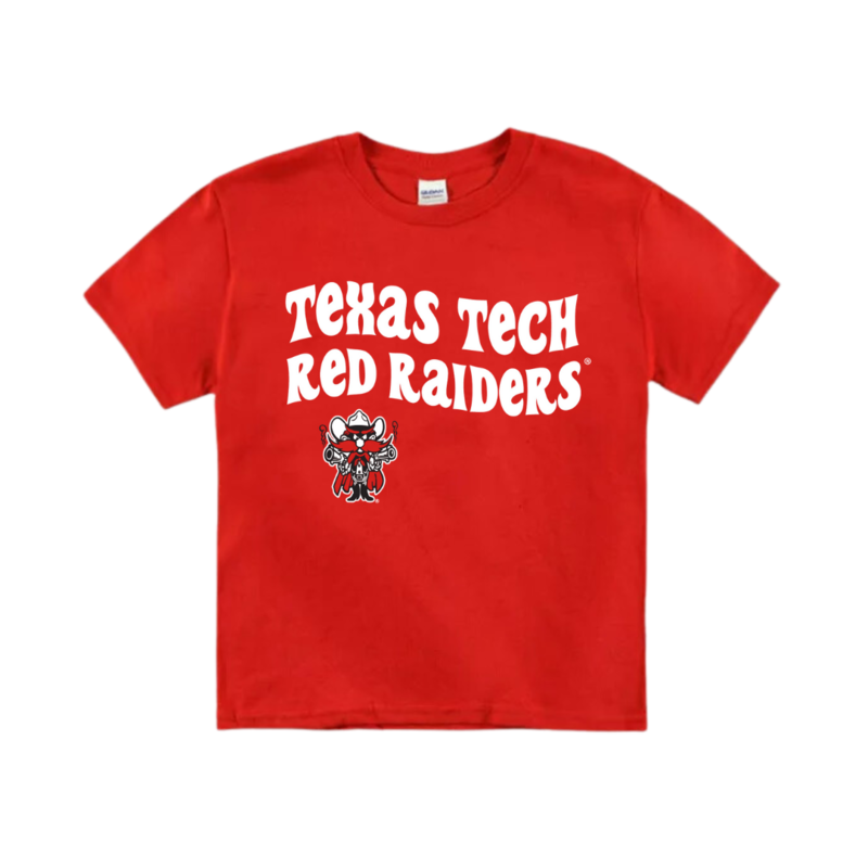Canvas Groovy Raider Red Youth Short Sleeve Tee