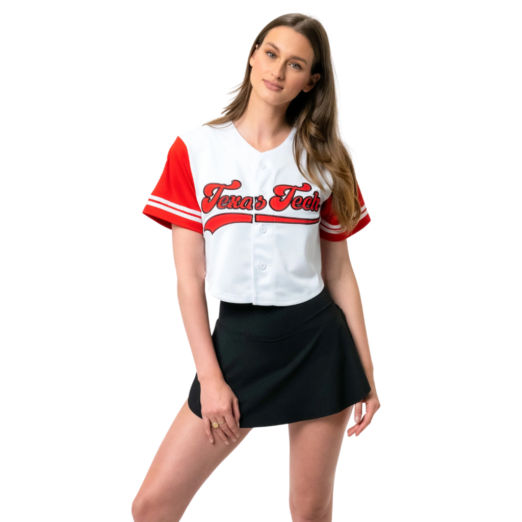 Established and Co Cropped Ladies Baseball Jersey