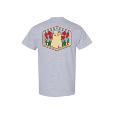 Canvas Prairie Dog & Tulips Tech Short Sleeve Tee