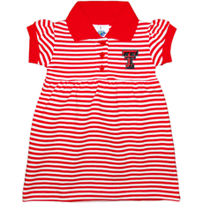Creative Knitwear Striped Collar Dress with Bloomers