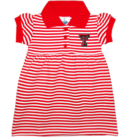 Creative Knitwear Striped Collar Dress with Bloomers