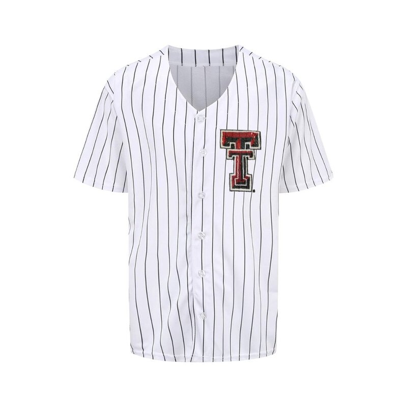 Ladies Bling Pinstripe Baseball Jersey