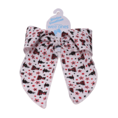 Wee Ones King College Star Print Tail Bow