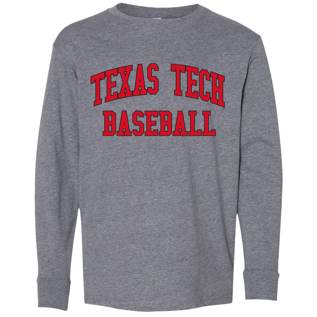 LAT Apparel Baseball Athletic Youth Long Sleeve Tee