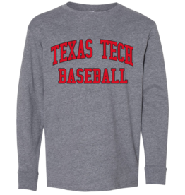 LAT Apparel Baseball Athletic Youth Long Sleeve Tee